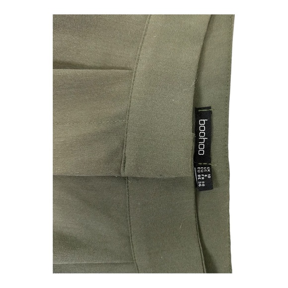 Boohoo Olive Green Trousers -size US6 - Picture 4 of 8